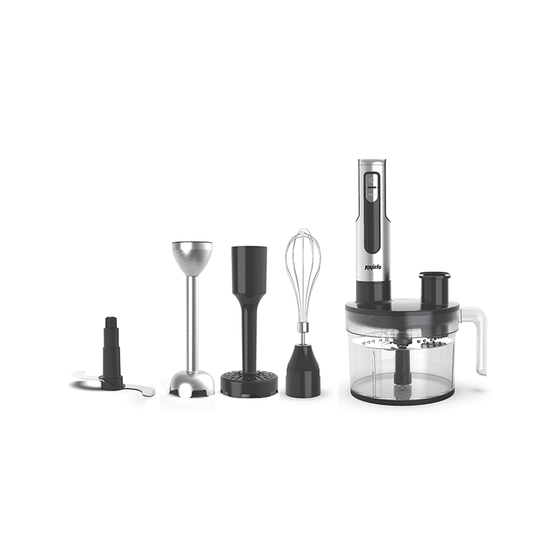 HB855BCEF Stainless Steel Multifunction Quick 1000W Hand blender set, with Food Processor,Chopper,Slicer, Shreder Whisk, Beaker, Masher